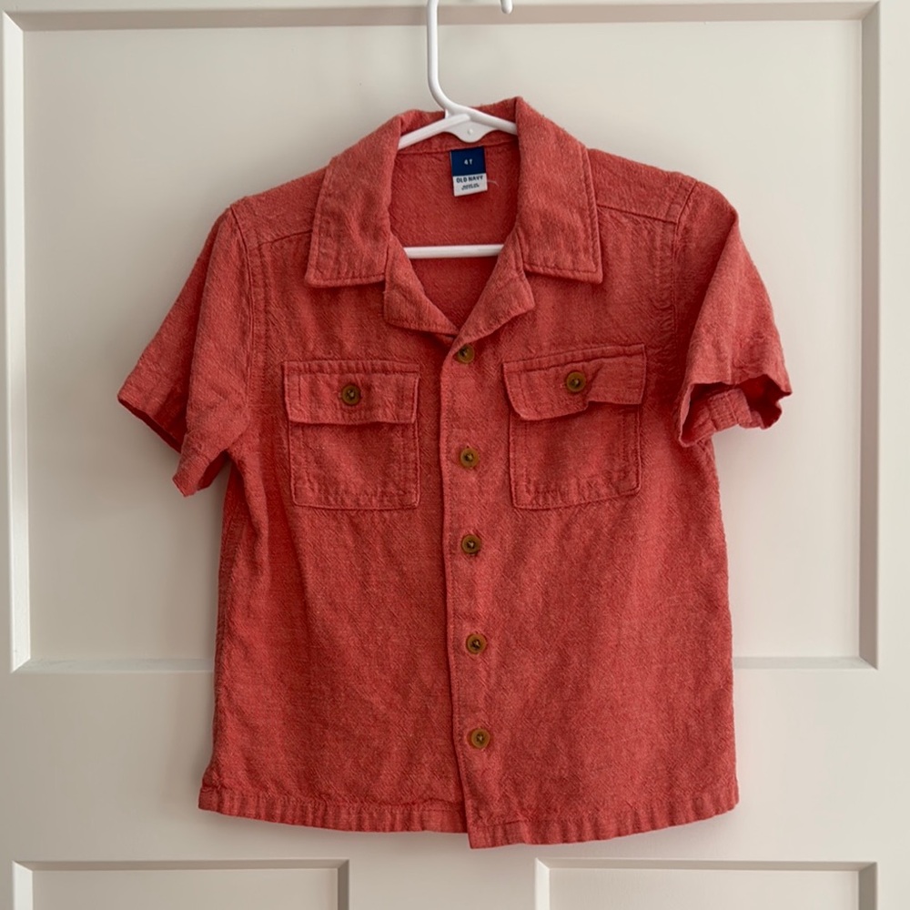 Old Navy Pink Collared Shirt
